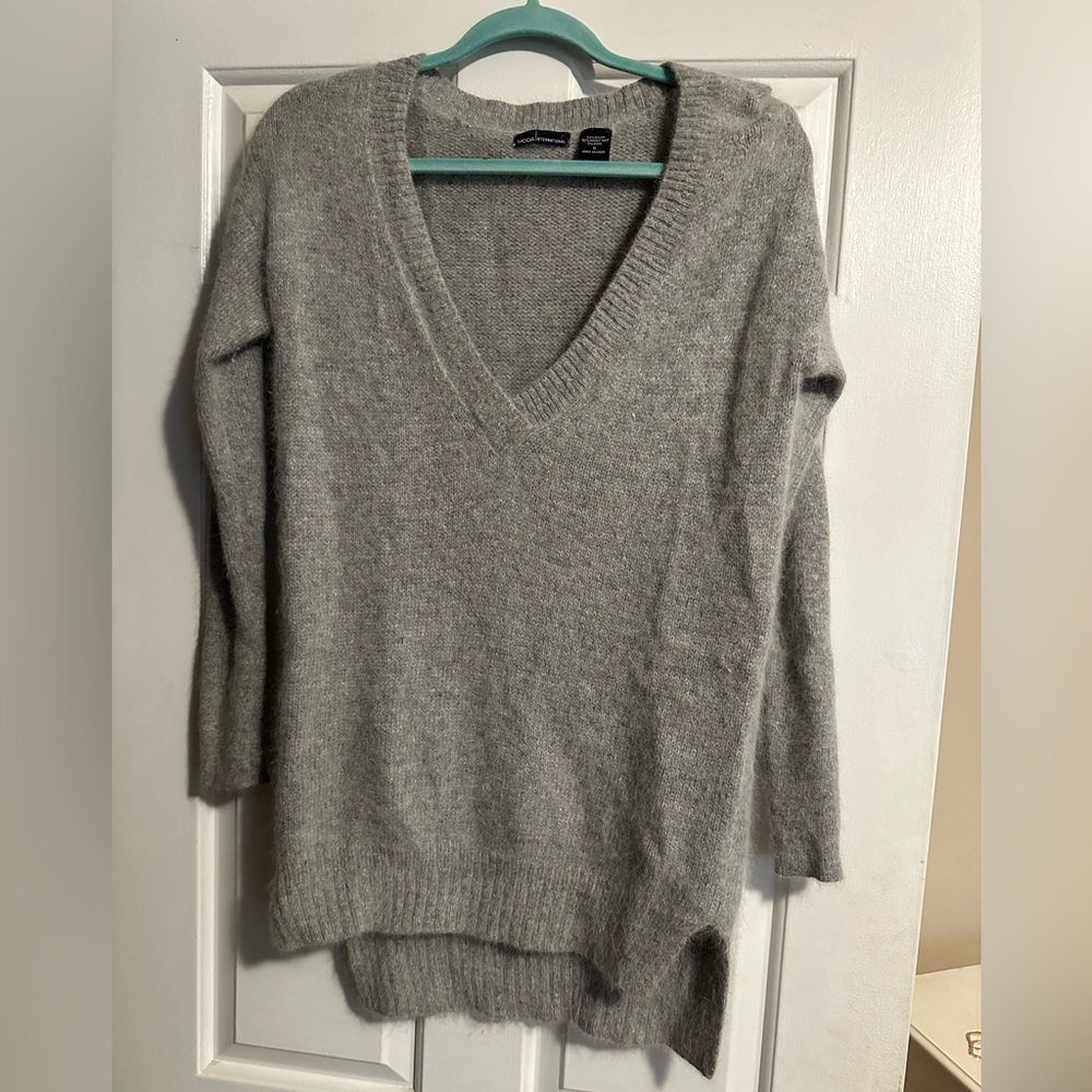 Rabbit hair tunic sweater